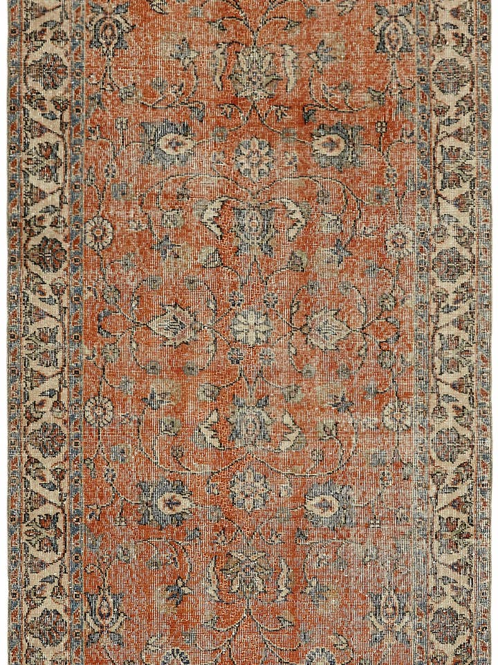 Tapete Turco Feito à Mão Bege 4x7 - 45905 por atacado de RUG N CARPET