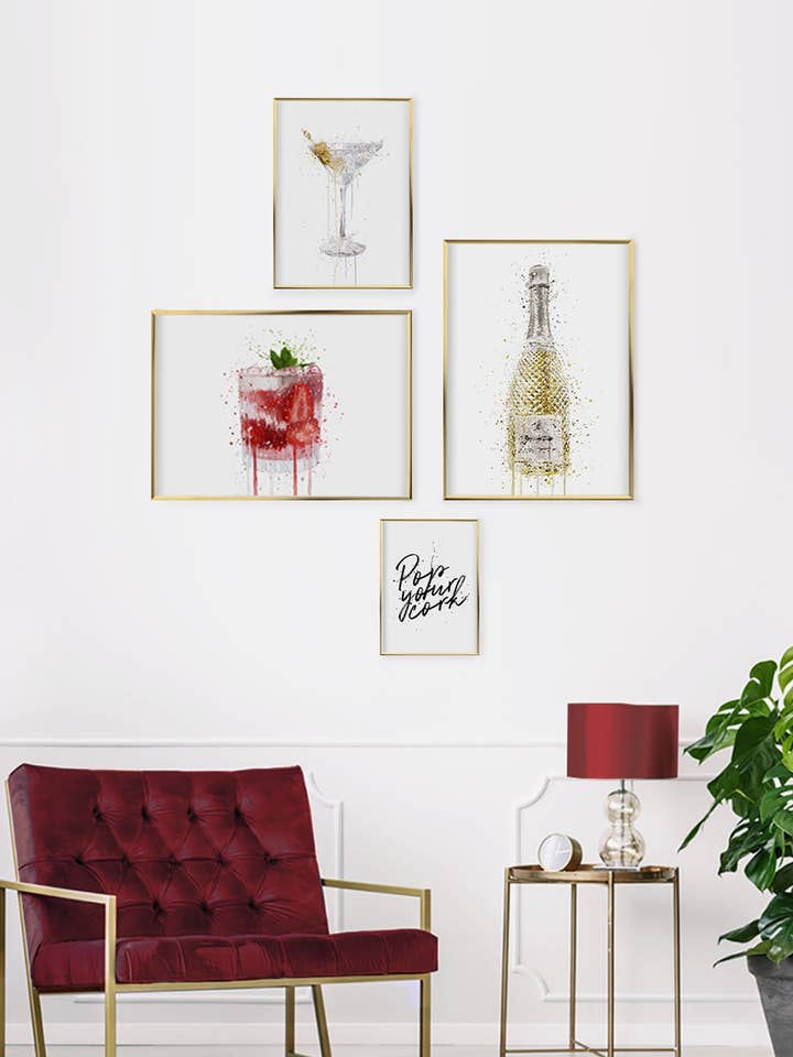 Juego de pared VIP Bar Gallery para venta al por mayor de We Love Prints
