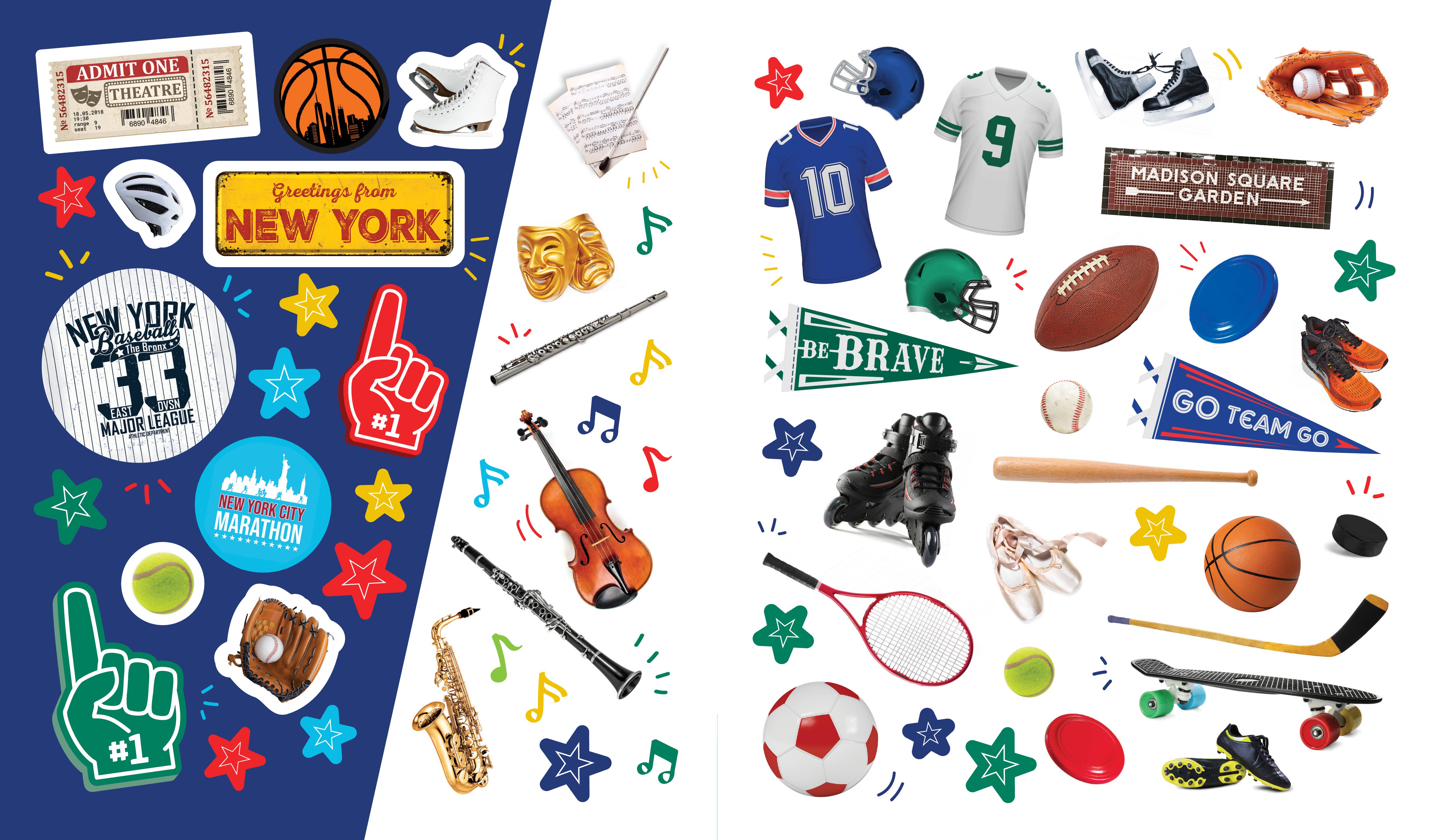 Sourcebooks - Wholesale Sticker - 500 Stickers: NYC4