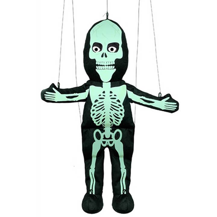 Silly Puppets - Wholesale Puppet - Kids & Baby - Silly Puppets Skeleton Marionette, Glows In The Dark (16")