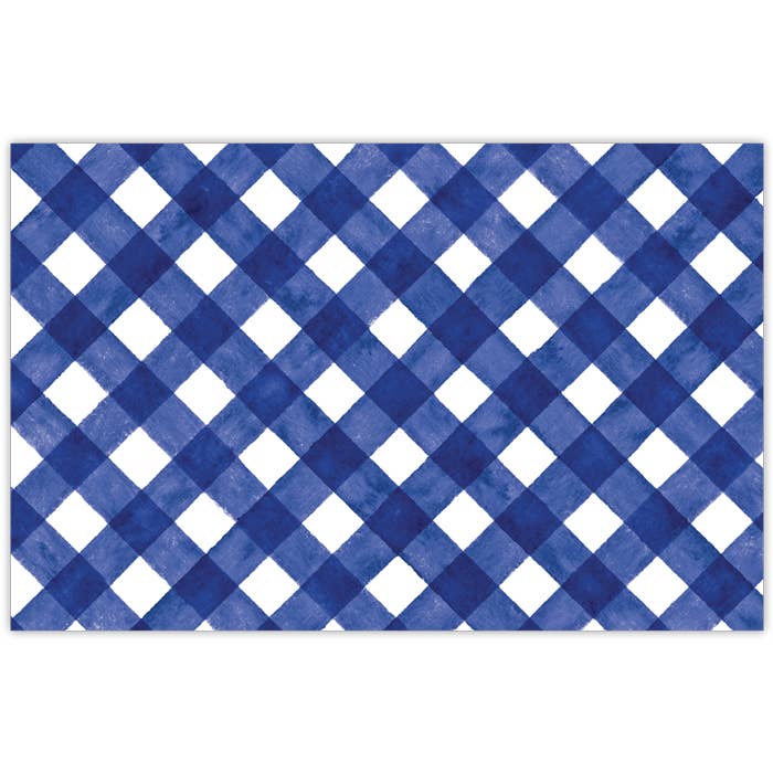 Watercolor Yellow Buffalo Check Placemat for wholesale by RosanneBeck Collections