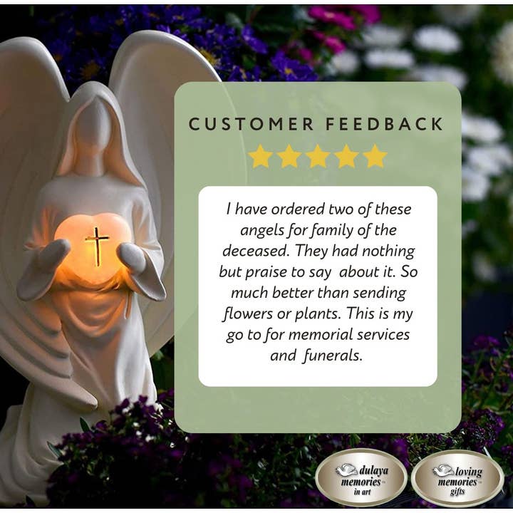 Loving Memories Gifts - Wholesale Garden/Lawn Stake - Solar Angel Statue, Sympathy Gift, Memorial Figurine