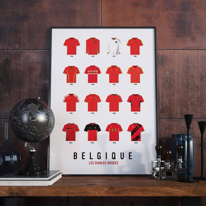 Voetbal | België historische shirts voor wholesale door Sport à l'Affiche