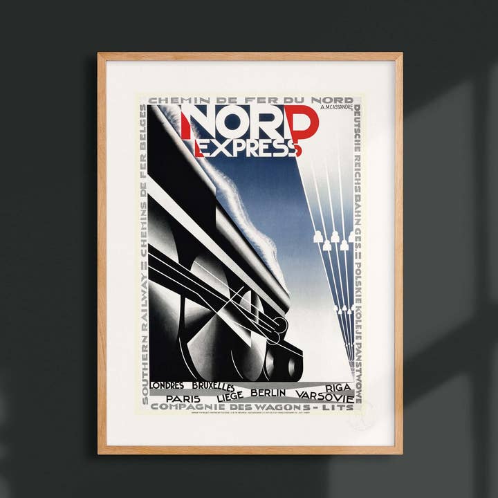 Affiche Cassandre Nord Express - AMC0091 pour la vente par Oneart
