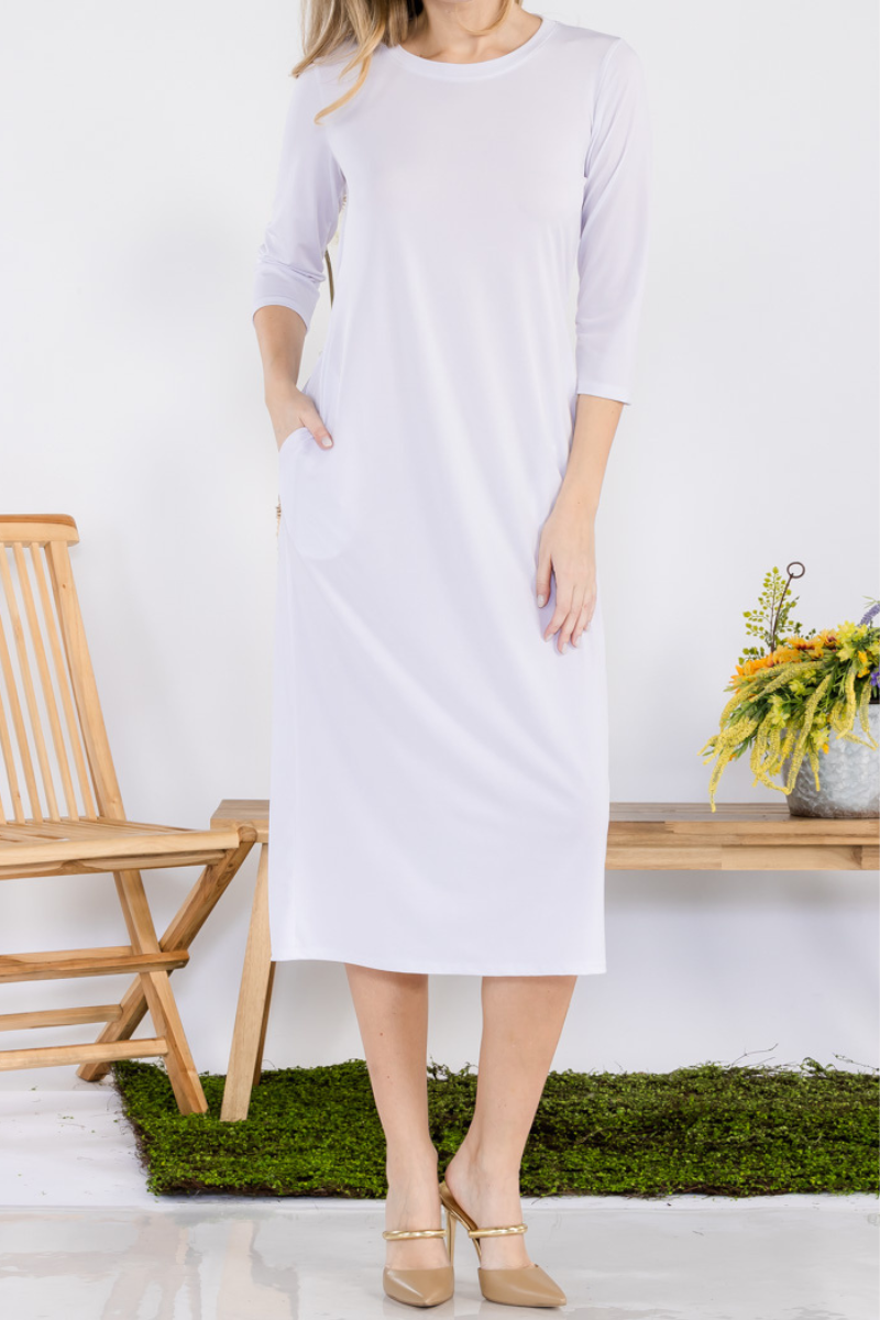 Celeste Clothing - Vente Robe – femme - ROBE À SUPERPOSER CLASSIQUE AVEC POCHES -CD4387510