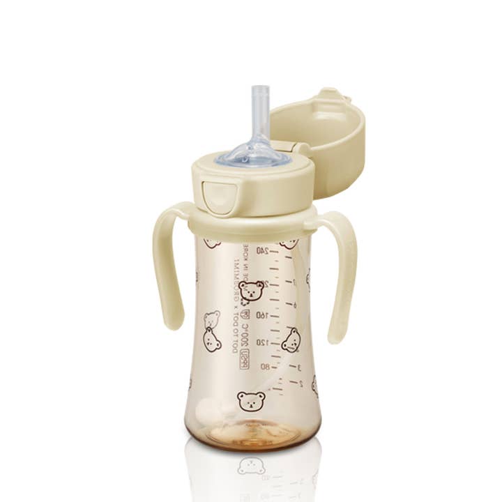 Grosmimi (zezebaebae) - Wholesale Drinking Glass/Cup - Kids & Baby - Grosmimi PPSU Straw Cup with Flip Top & Weight - 10oz (300ml