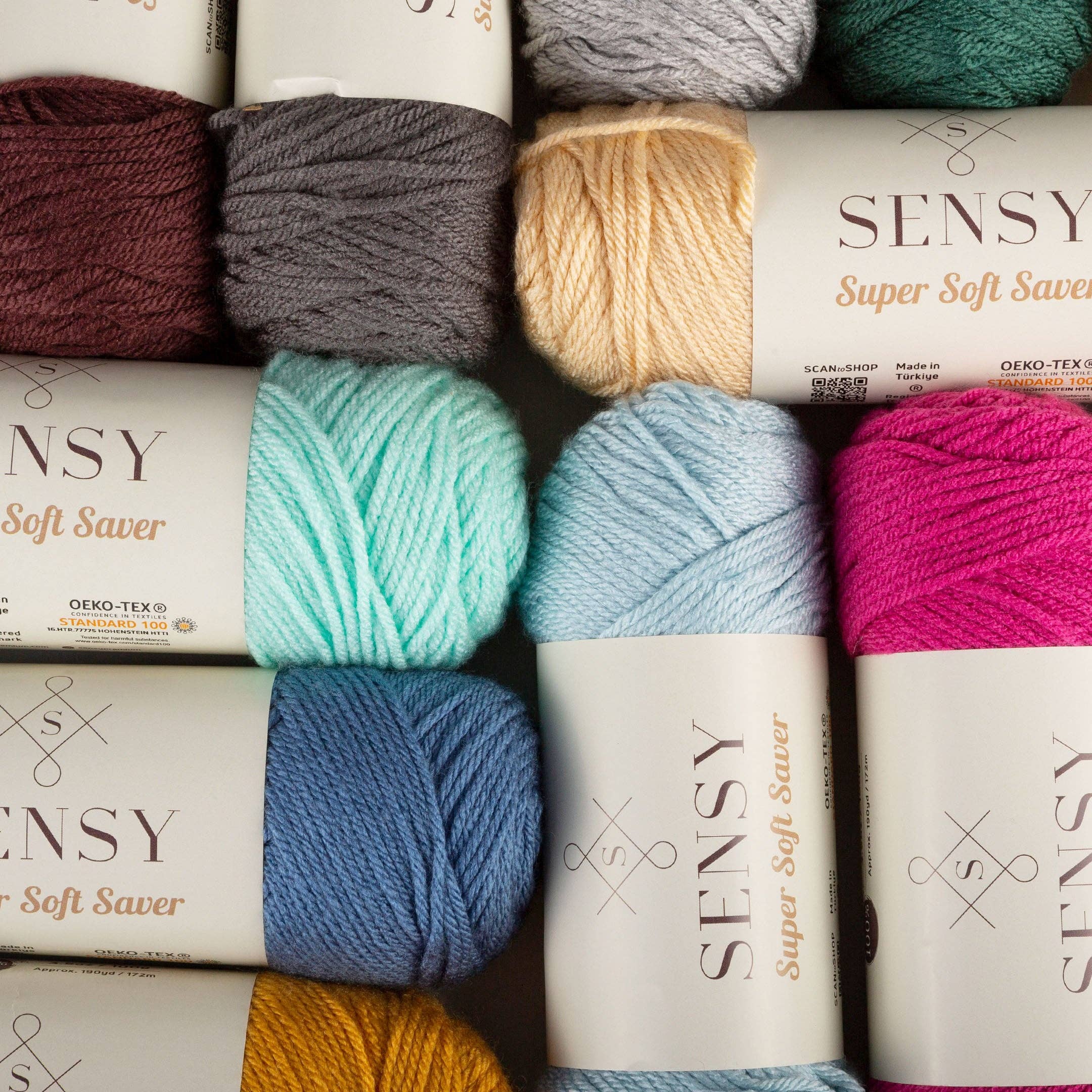 Sensy – wholesale Yarn – Sensy Super Soft Saver Yarn, 3.5 oz, 190 Yards, Gauge 4 Medium32