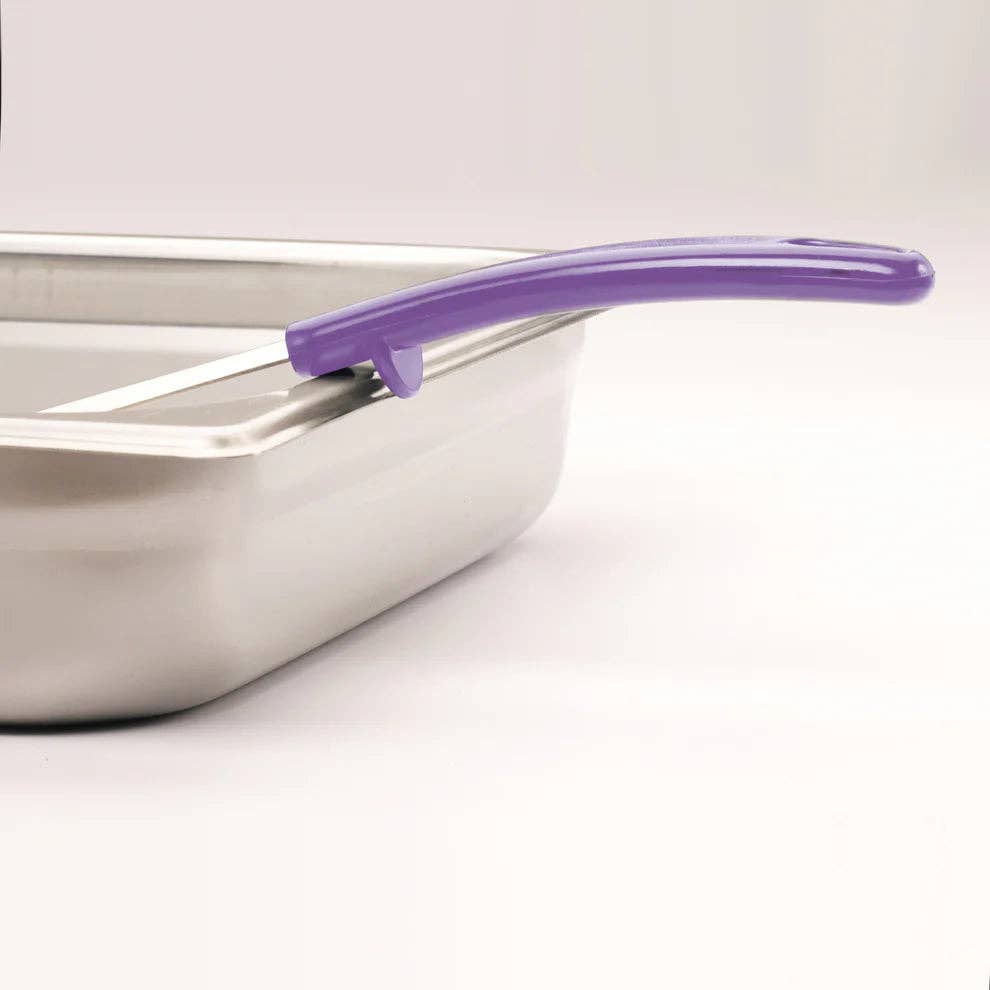 EcoQuality – wholesale Measuring spoon – FPP-2P to FPS-6P, 2-6oz S/S Food Portioners Purple Hdl, EA7