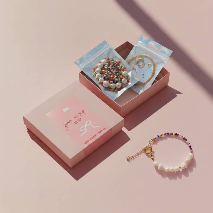 Atelier Jean - Wholesale DIY Craft Kit - JEAN 'N SIP DIY BOX ARMBAND // COLOUR ME CUTE2