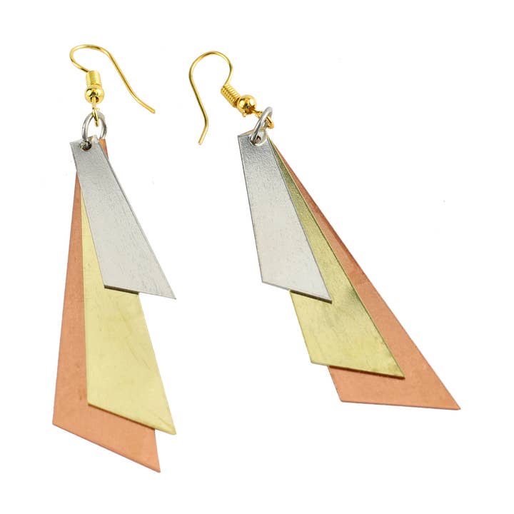 Copper Earrings - Design 10 for wholesale by El'Cobre-Ecozonelifestyle