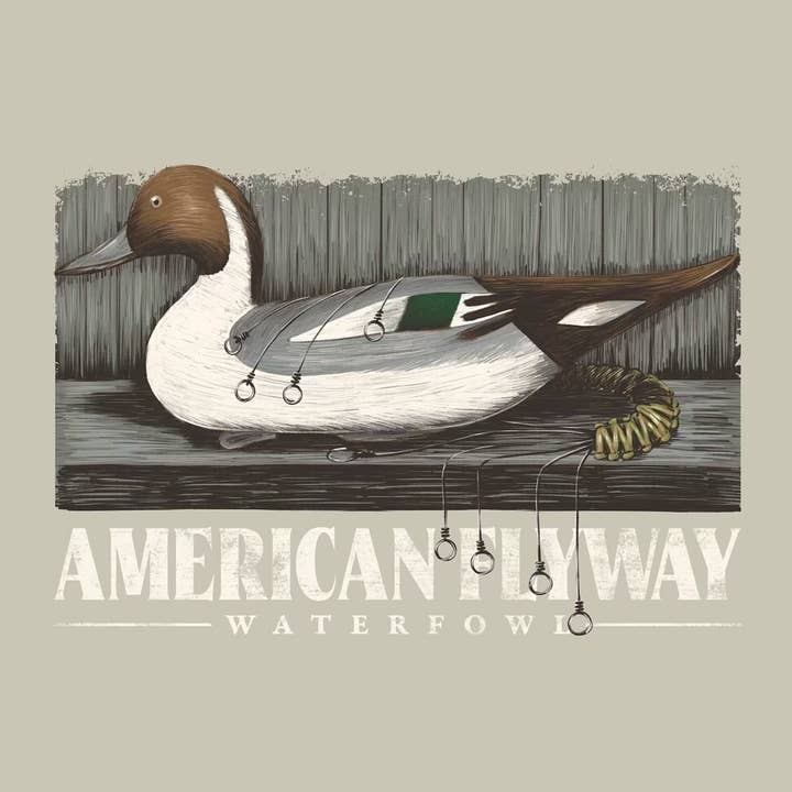 American Flyway Waterfowl - Wholesale Screen Printed T-Shirt - Kids - Youth Pintail Tee