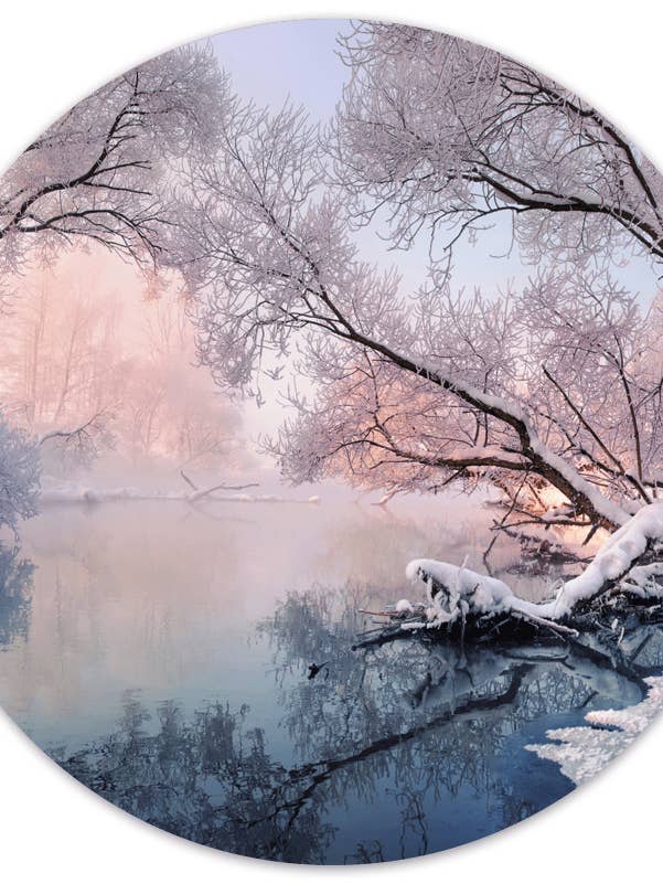 Muurcirkel winterlandschap for wholesale by Label2X B.V.