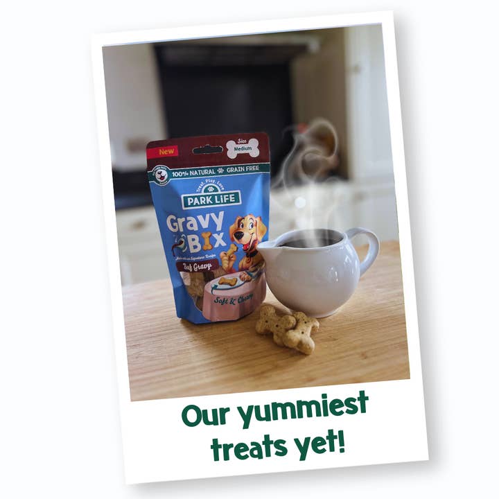 PARK LiFE - Wholesale Pet biscuits – Dog - Gravy-Bix Bone Shaped Biscuits Beef 100g Pouch8