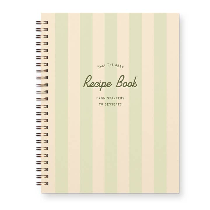 Ruff House Print Shop - Wholesale Recipe Card - Only The Best Striped Recipe Book