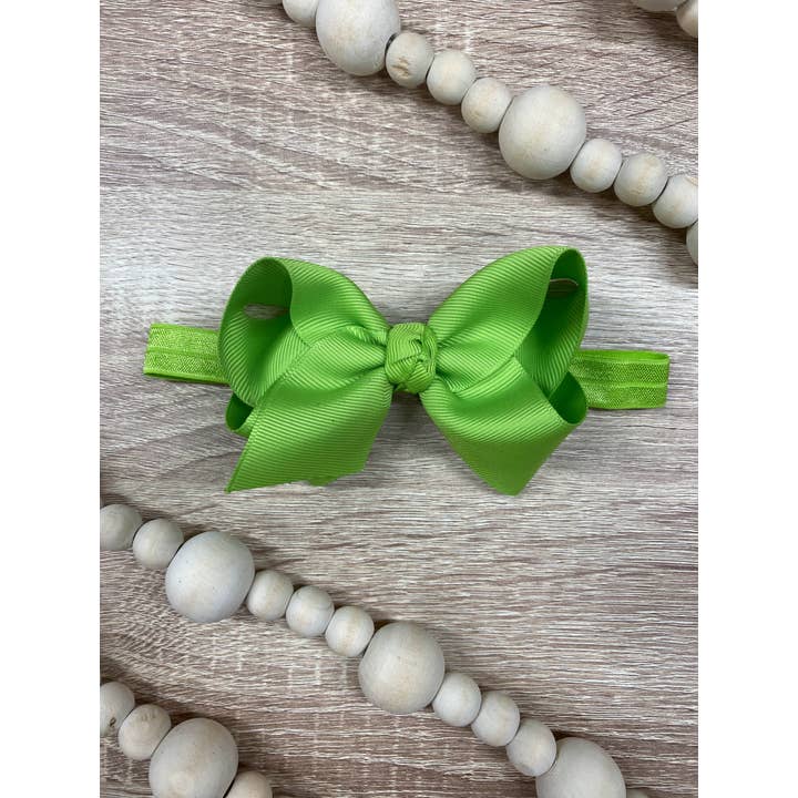 The Hair Bow Company - Wholesale Hair Bow - Kids - Essential Grosgrain Hair Bow - Headband - 4"