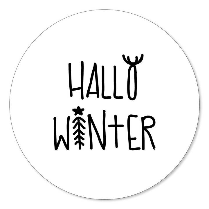 Círculo de pared Hello Winter para venta al por mayor de GM decoratie
