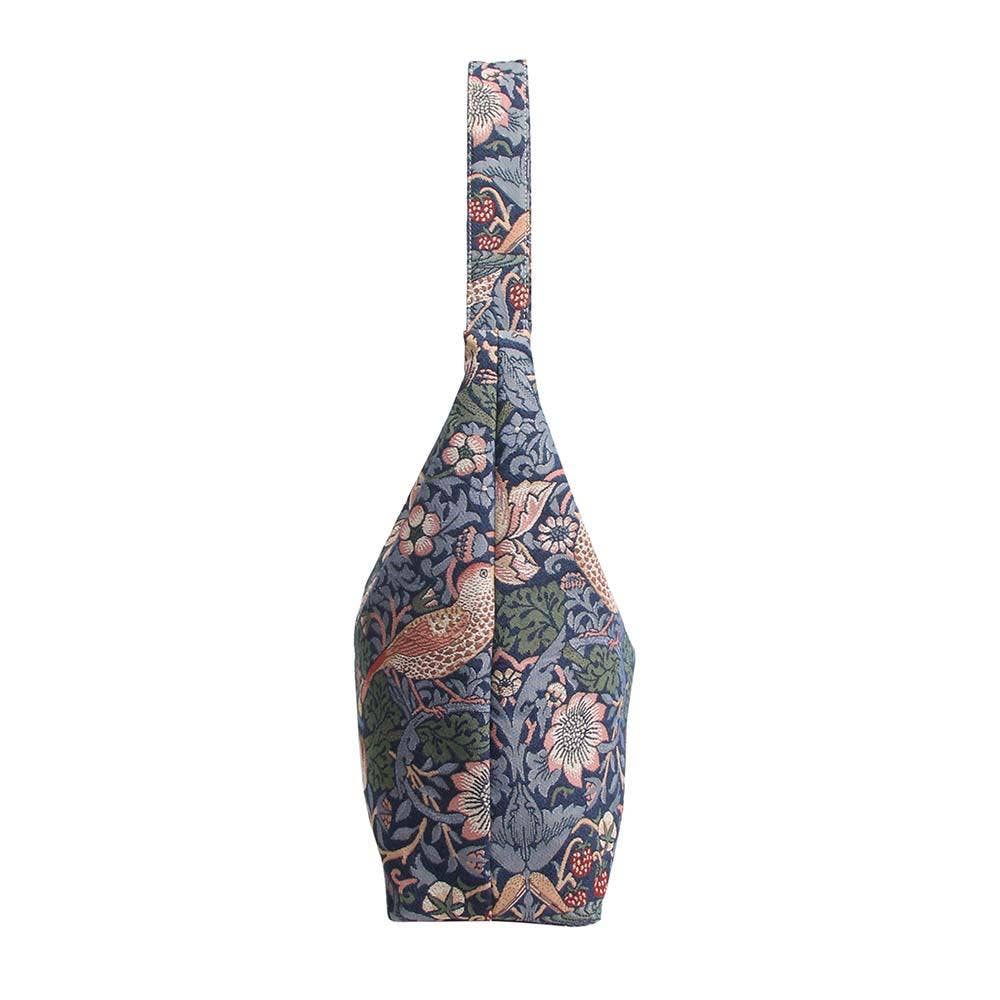 Signare Tapestry - Wholesale Shoulder Bag - Women's - William Morris Strawberry Thief Blue - Hobo Bag5
