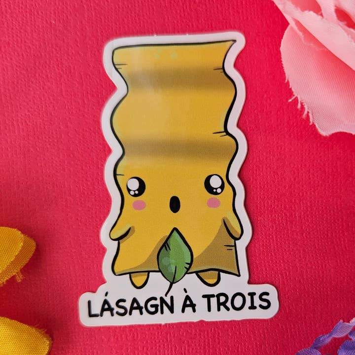Sticker Lasagne à Trois voor wholesale door Meg's Mashables