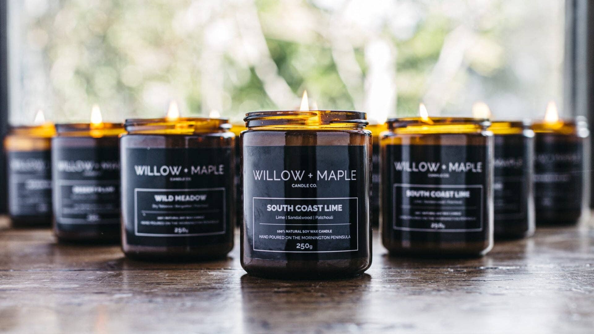 Willow + Maple - Wholesale Jar/filled candle - SOUTH COAST LIME2