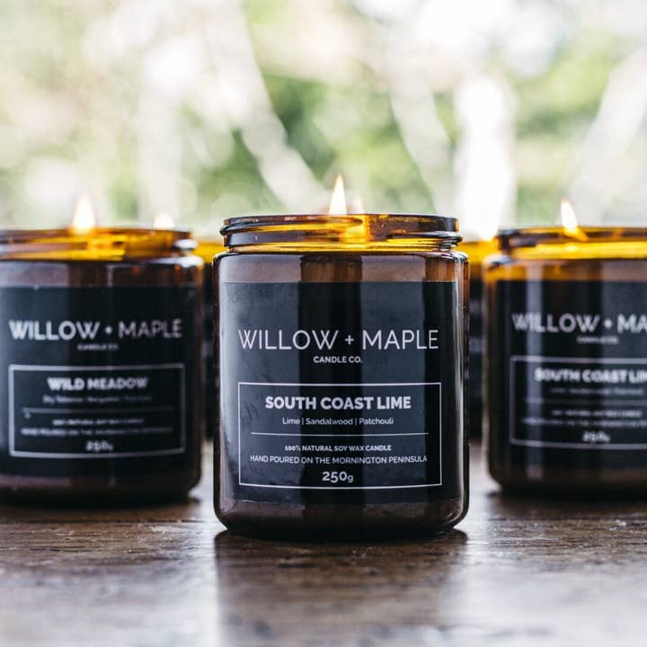 Willow + Maple - Wholesale Jar/filled candle - SOUTH COAST LIME2