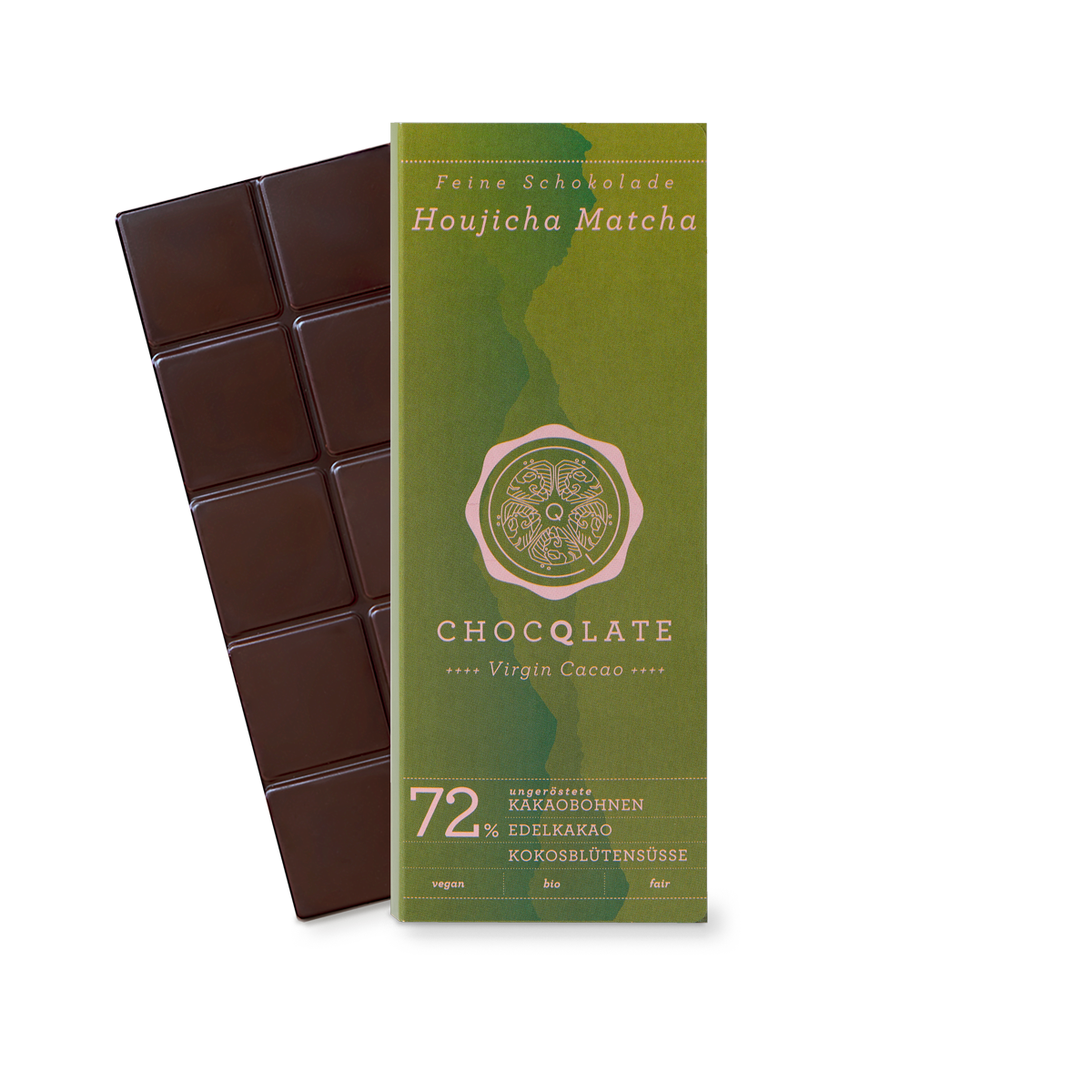 Chocqlate - Wholesale Chocolate Bar - HOJICHA MATCHA CHOCQLATE organic chocolate - pack of 102