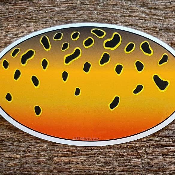 Cutthroat Trout Skin Sticker for wholesale by creeknuts.com