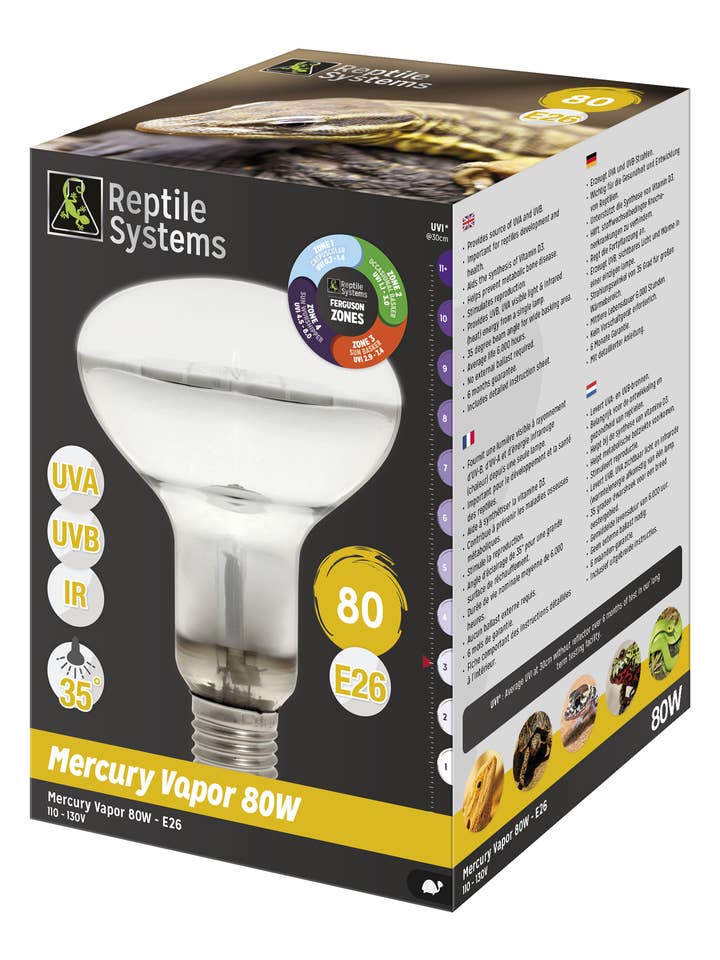 Kviksølvdamplampe til solbadning 80 watt for engroshandel hos DrTim's Aquatics