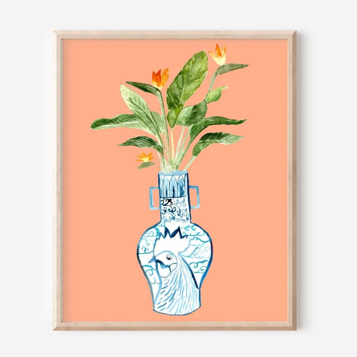 Lámina Año del Gallo + Ave del Paraíso para venta al por mayor de Menmin Made