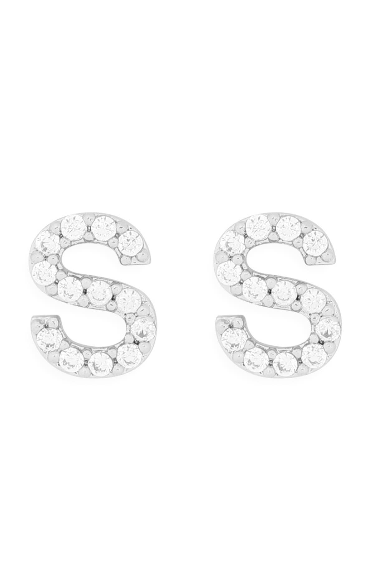 MYS Wholesale Inc - Wholesale Stud/Post Earrings - Cubic Zirconia Initial Earrings32