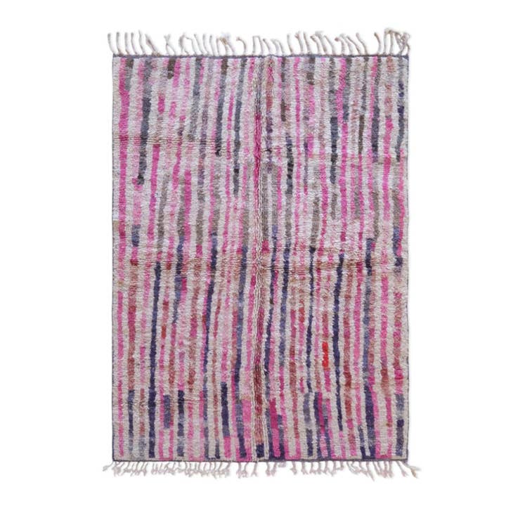 Handknuten randig berbermatta i ull - måttbeställd för wholesale av AFK Living