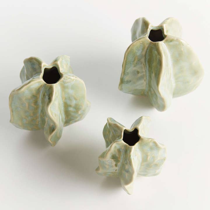 Napa Home & Garden - Wholesale Vaas - Bethany Bud Vazen, Set van 3 - Zeeschuim Keramische Decoratie1