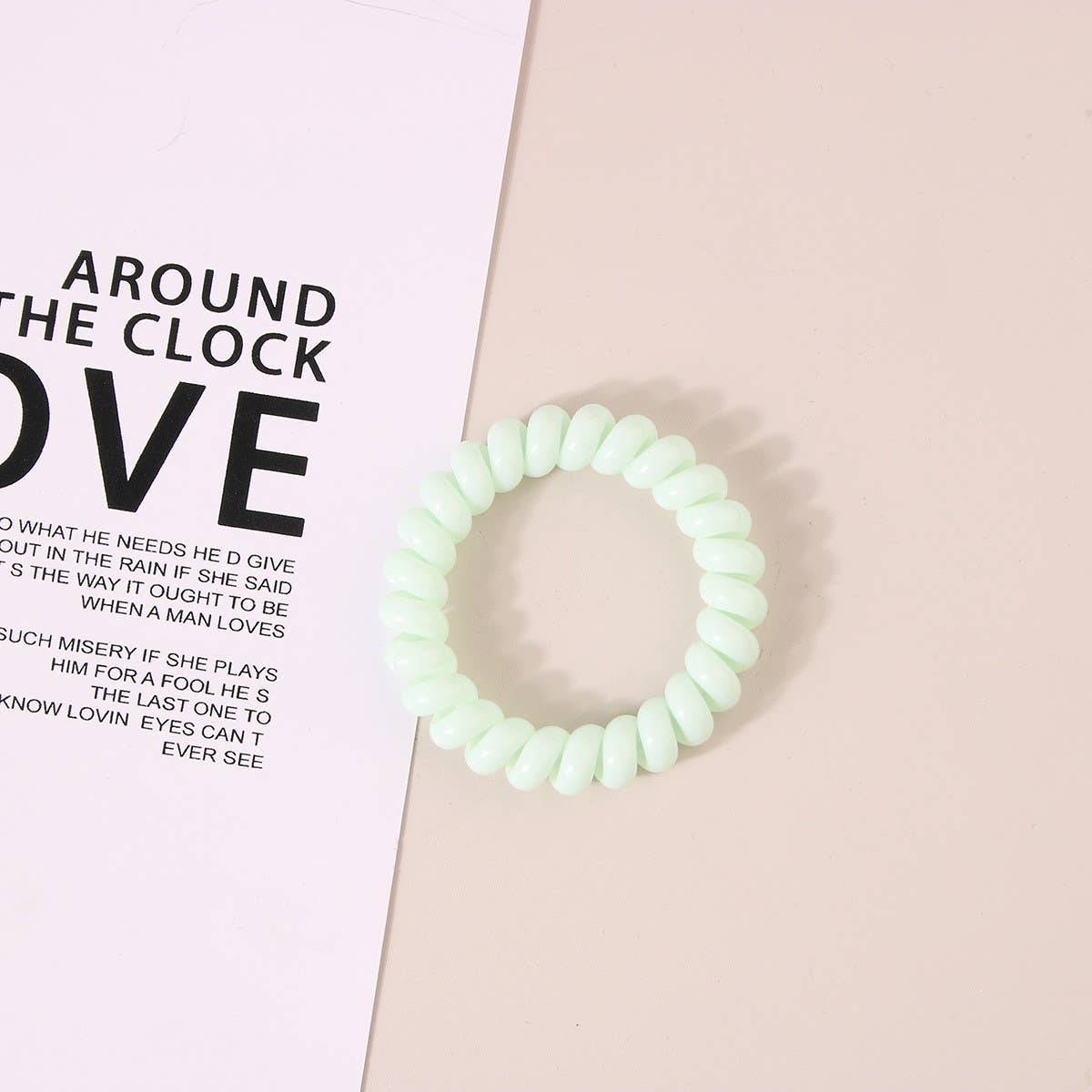 NINEXIS - Wholesale Hair Tie - CWAHA1108_Simple Phone Line Hair Tie  11