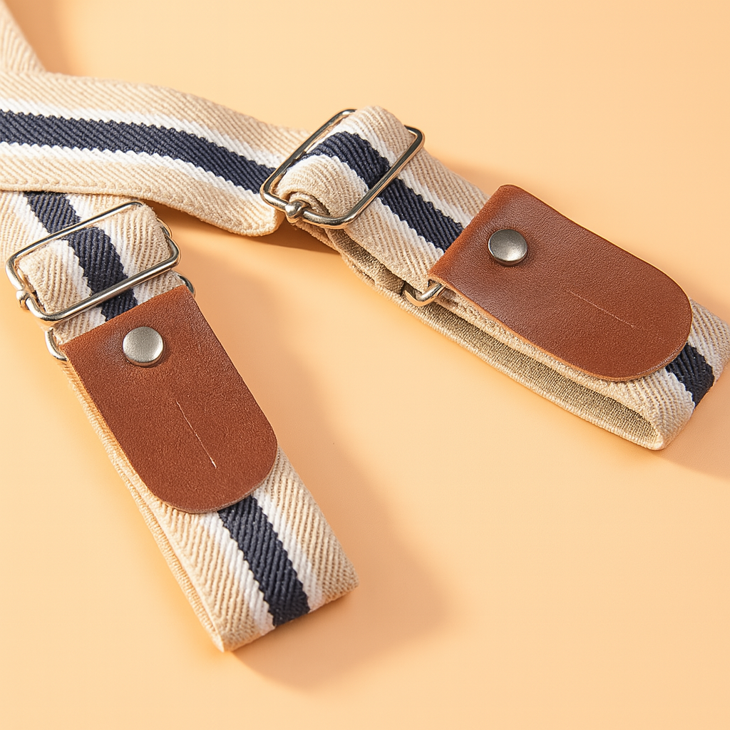 Fennco Styles - Wholesale Top & Pant Set - Kids - Blue Little Boy Button Down Shirt, Suspender Straps & Pants3