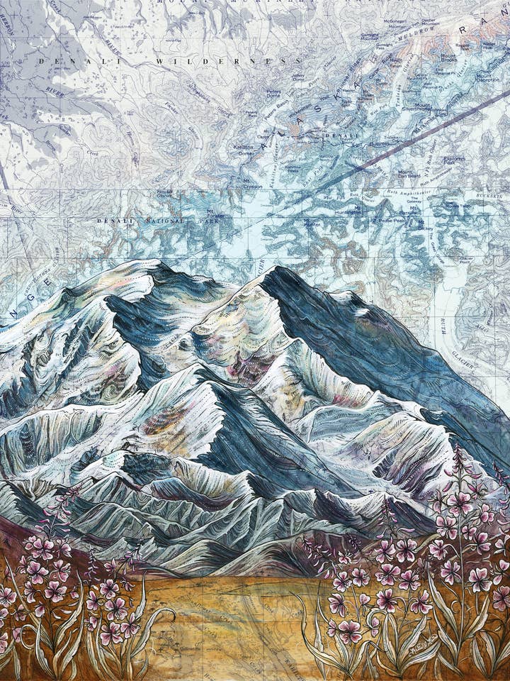 Stampa opaca con belle arti del Parco nazionale di Denali per la vendita all'ingrosso da parte di Final Switchback by Katie Jeanne Reim