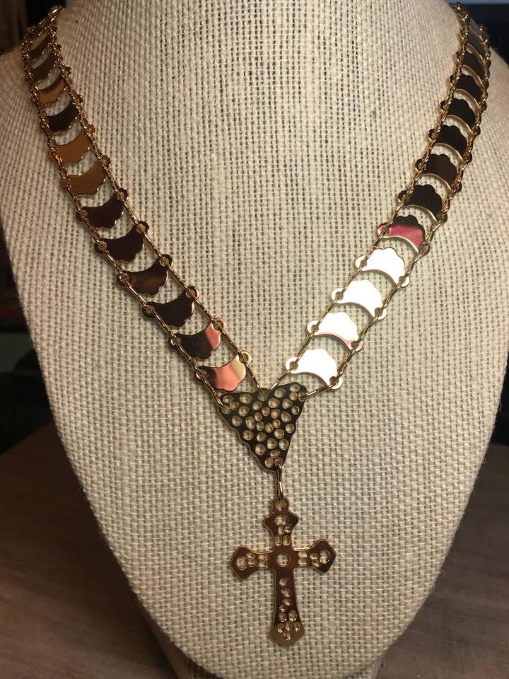 Cadena Chata For Panamanian Pollera Panama Panamanian Jewelry Necklace for wholesale by vivianfongdesigns llc