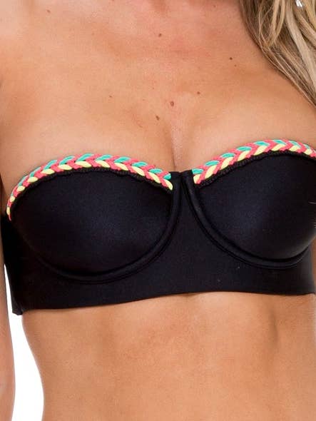 ATREVIDA - Multicolor Crochet Underwire Bandeau Top for wholesale by Luli Fama