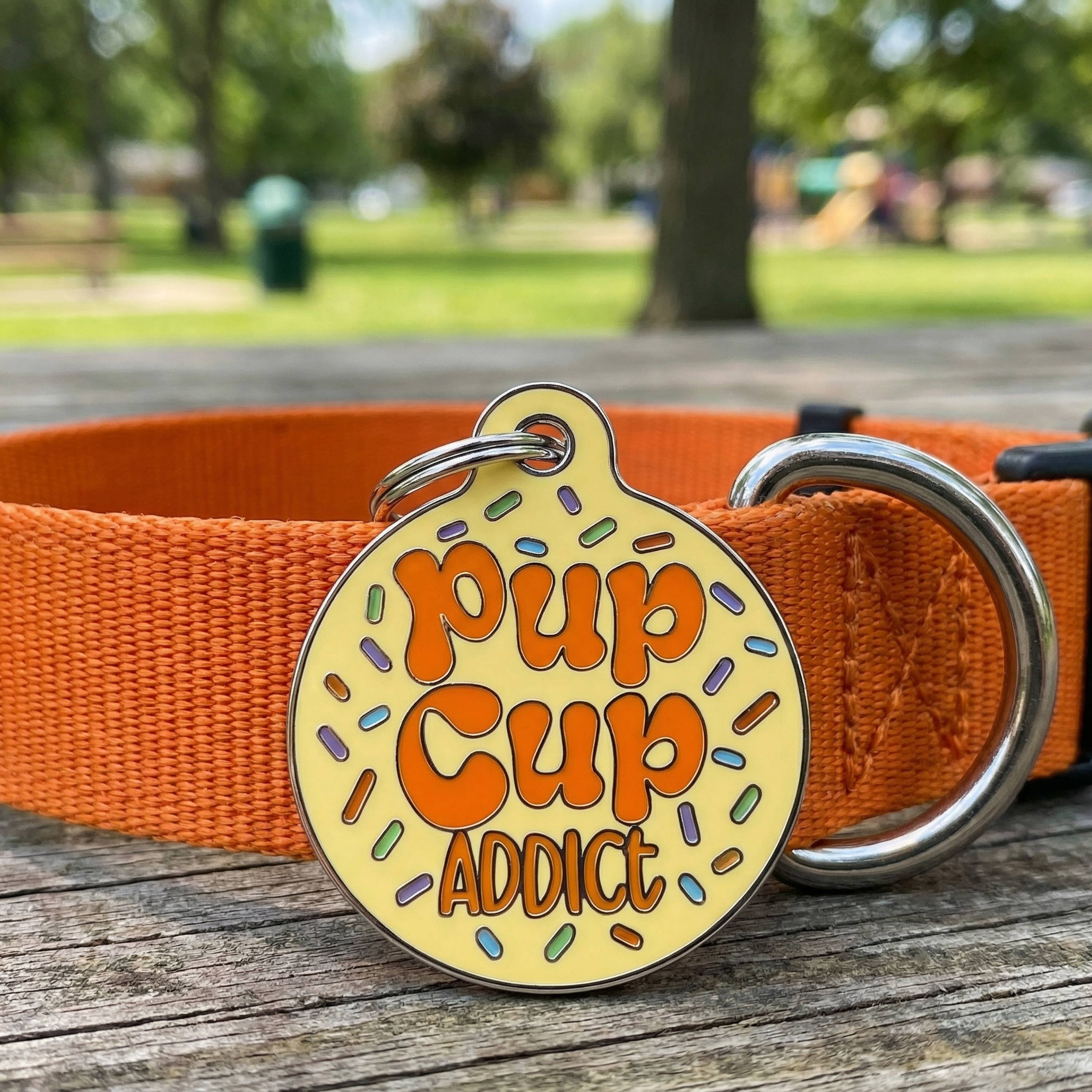 Bad Tags - Wholesale Pet Identification Tag - Dog - Enamel Dog Tag with Scannable Pet ID - Pup Cup Addict2