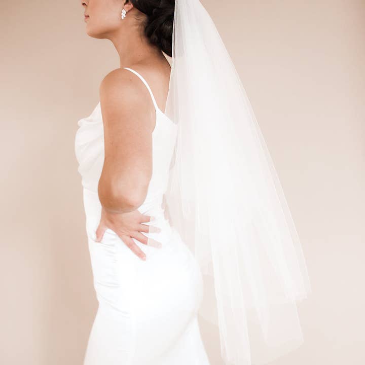 Dareth Colburn Designs - Wholesale Veil - Women's - 2-Layer Cut Edge Wedding Veil