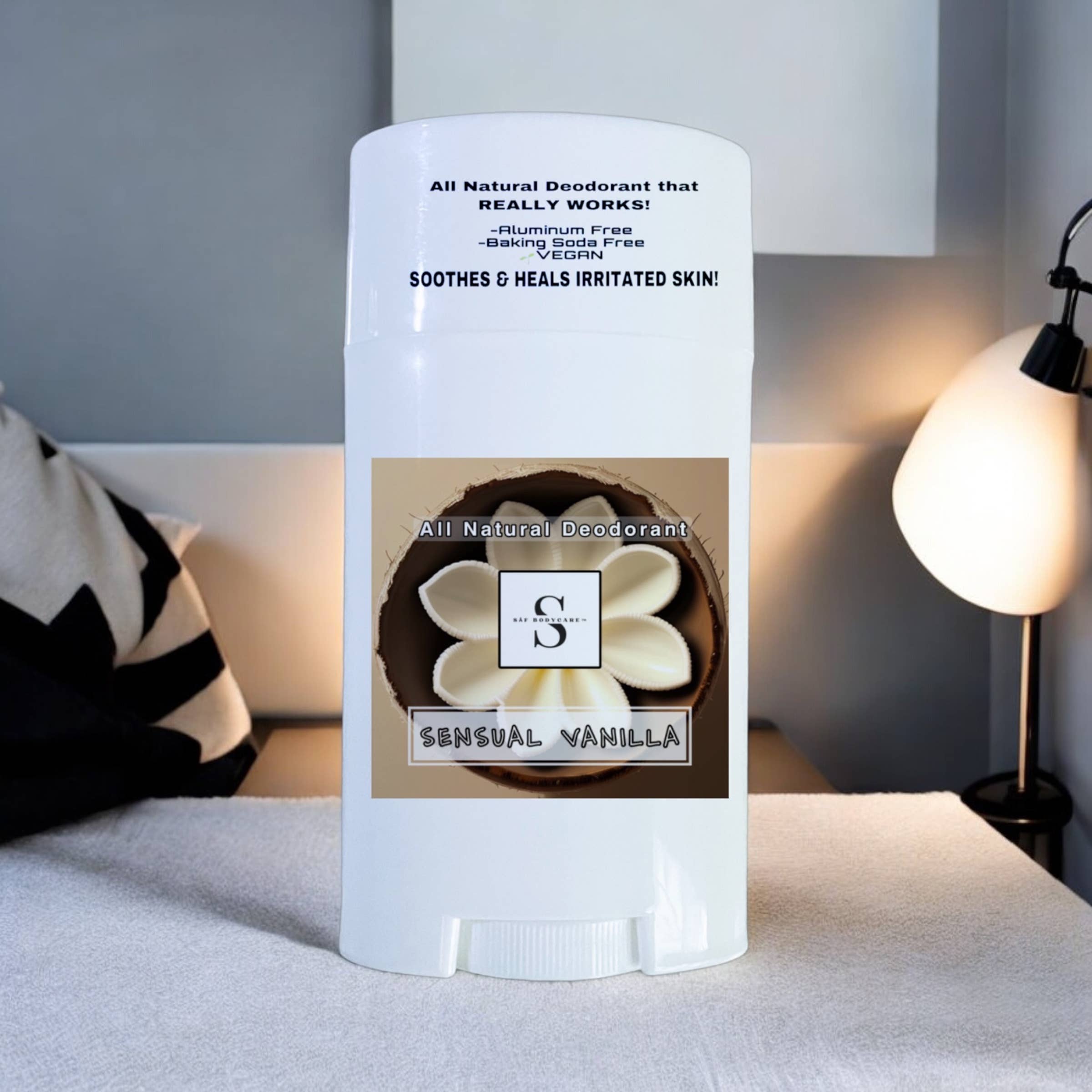 SĀF Body Care - Wholesale Deodorant - Women's - Sensual Vanilla Natural Deodorant, Aluminum Free, Vegan8