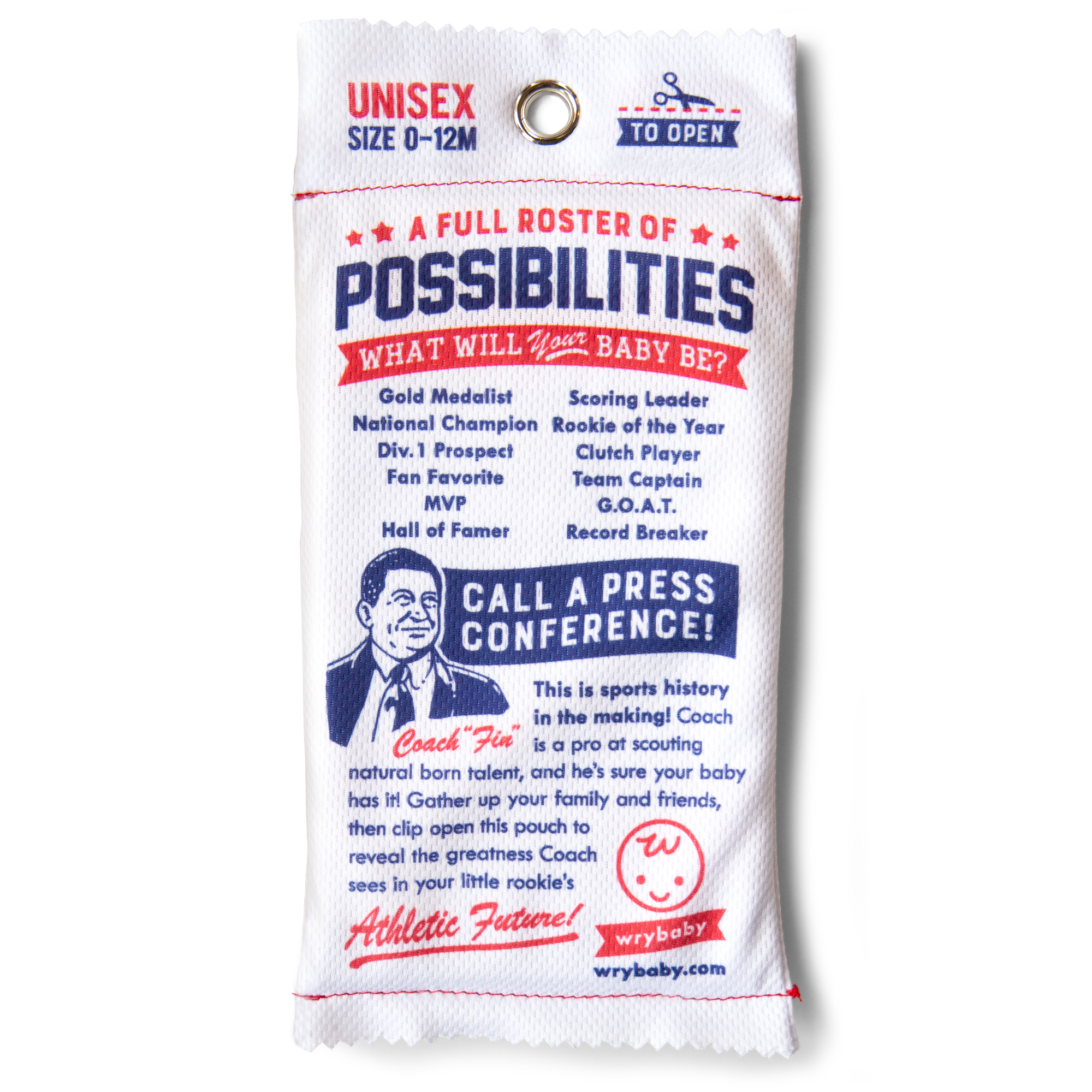 Wry Baby - Wholesale T-Shirt - Baby - Coach Finley Predicts | Baby Clothing Gift for Sports Fans2