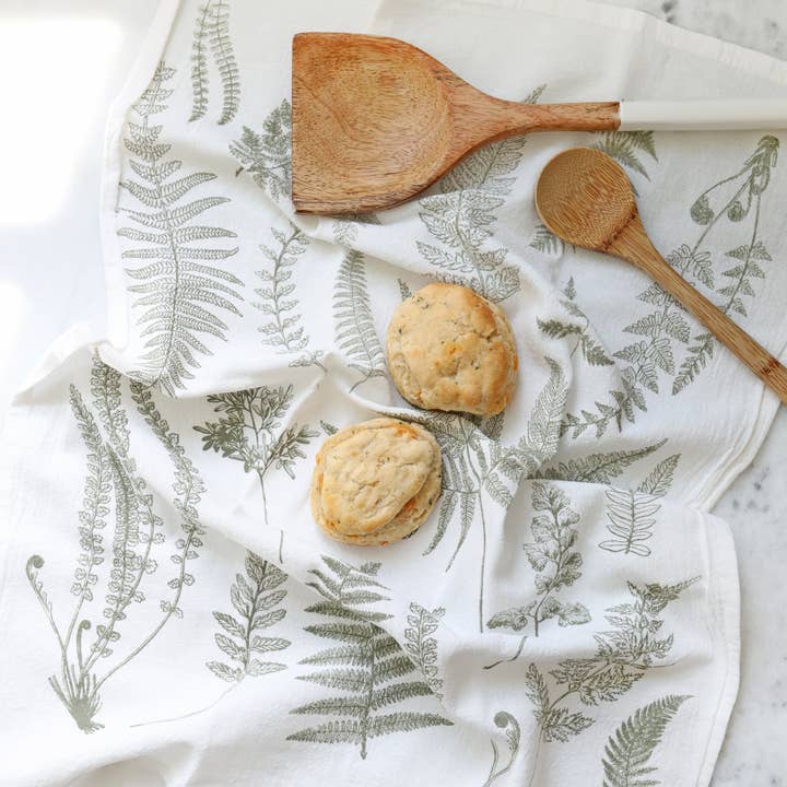 Highland Ridge | Handmade Home Decor - Wholesale Tea Towel - Fern Fronds Tea Towel9