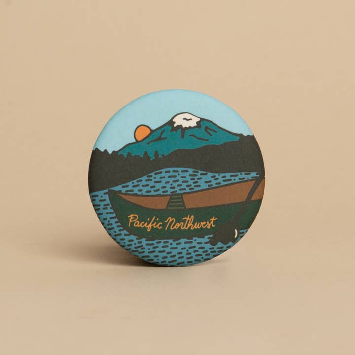 Tender Loving Empire - Wholesale Magnet - PNW Canoe Round Magnet
