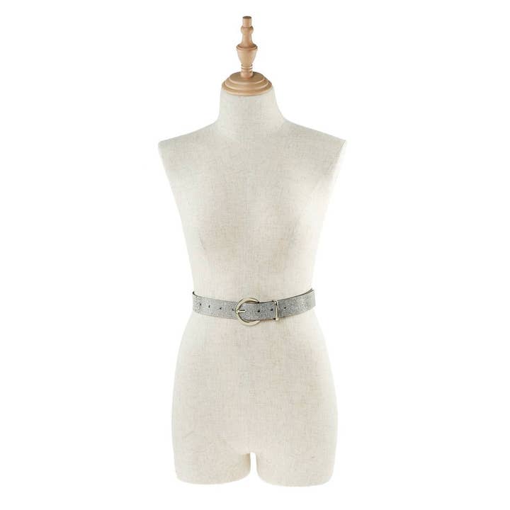 anbfashion – wholesale Belt – Women's – Full Rhinestone Belt With Round Buckle