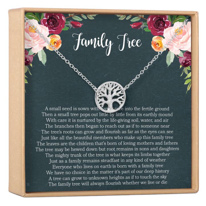 Dear Ava - Venta al por mayor Collares con colgantes/abalorios - Collar de árbol genealógico regalo