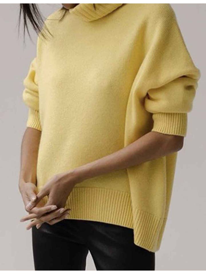 Sweetkama - Wholesale Knit Sweater - Women's - Ladies Solid Color Turthleneck Long Sleeves Knit Sweater21