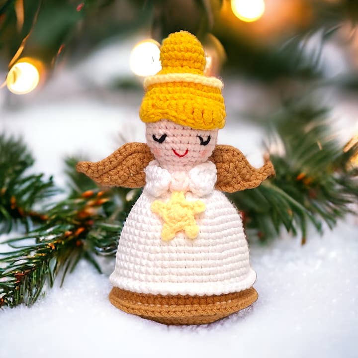 Handmade crocheted Christmas ornament, doll, Angel for wholesale by Olala Mia