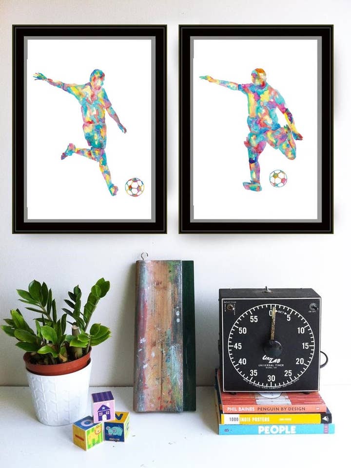 Set di 2 stampe con pittura ad acquerello per la vendita all'ingrosso da parte di Goodfairyart