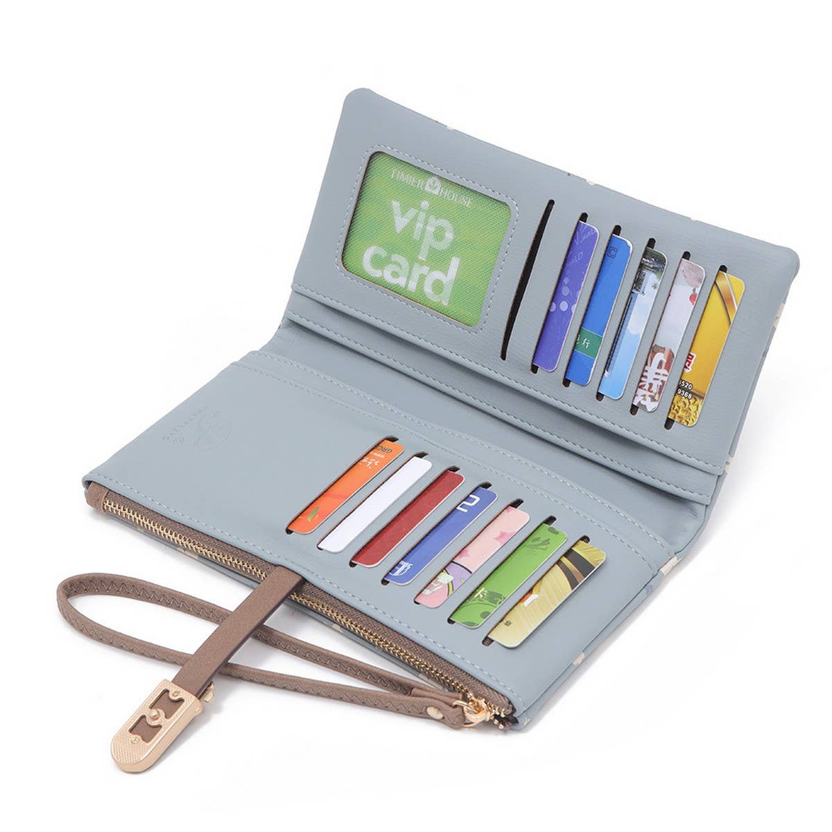 ACCITY - Wholesale Wallet - Women's - LADIES LONG SMALL FRESH PRINTED BUCKLE WALLET_CWAB232111