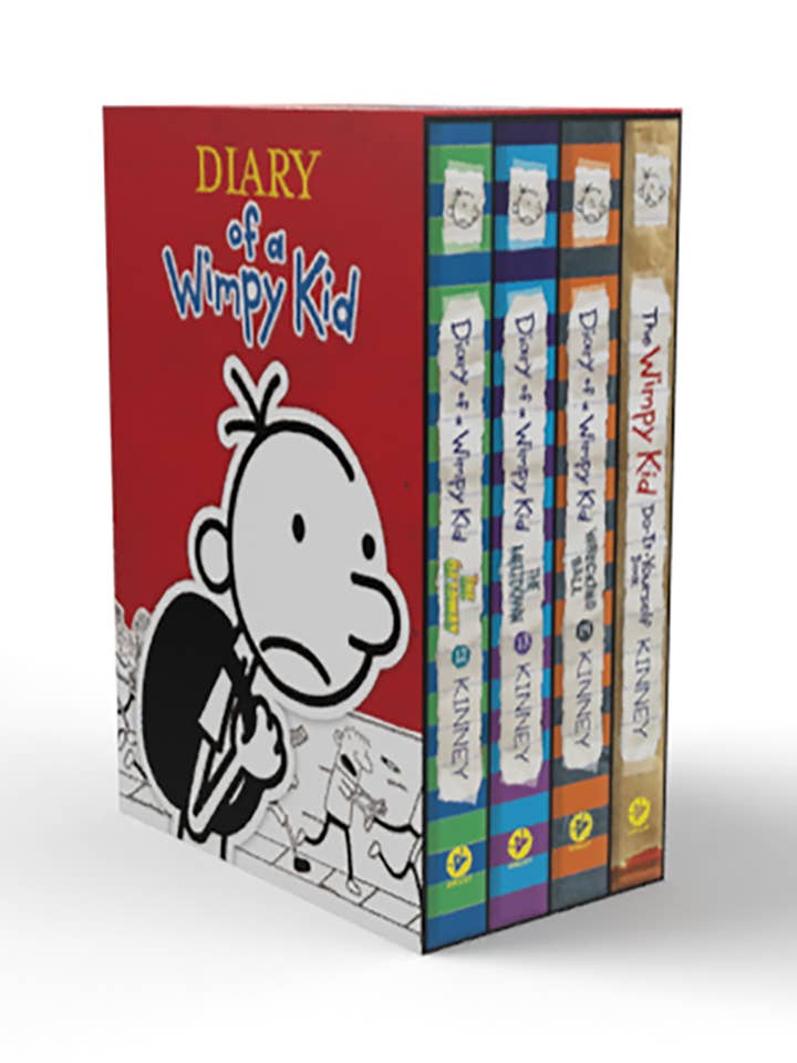 Diary of a Wimpy Kid Box of Books 12-14 Plus The Wimpy Kid for wholesale by Abrams