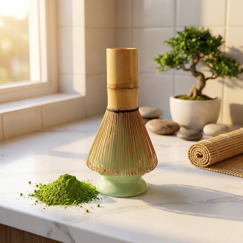 Bamboo Switch – wholesale Whisk – Porcelain Matcha Whisk Holder | Matcha Bestseller1
